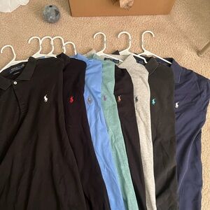 Bundle of 8 Ralph Lauren Polos
